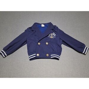vintage Childrens navy blue nautical-style jacket for children 3T